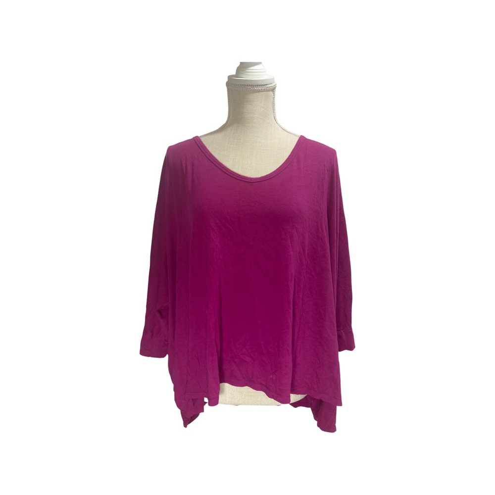 Victoria’s Secret oversized 3/4 sleeve shirt in hot pink